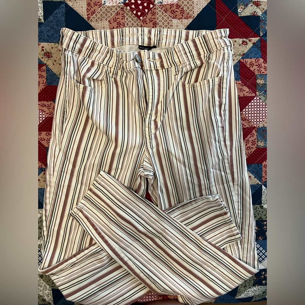 American Eagle Stripped Jeggings